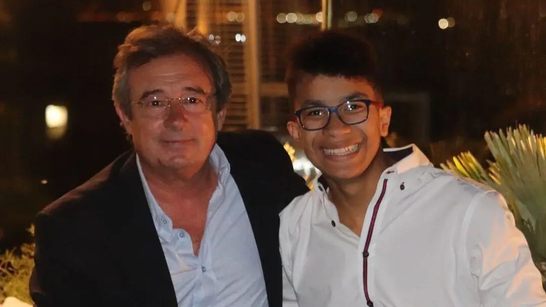 Luís Aleluia com o filho (Reprodução Instagram, DR)