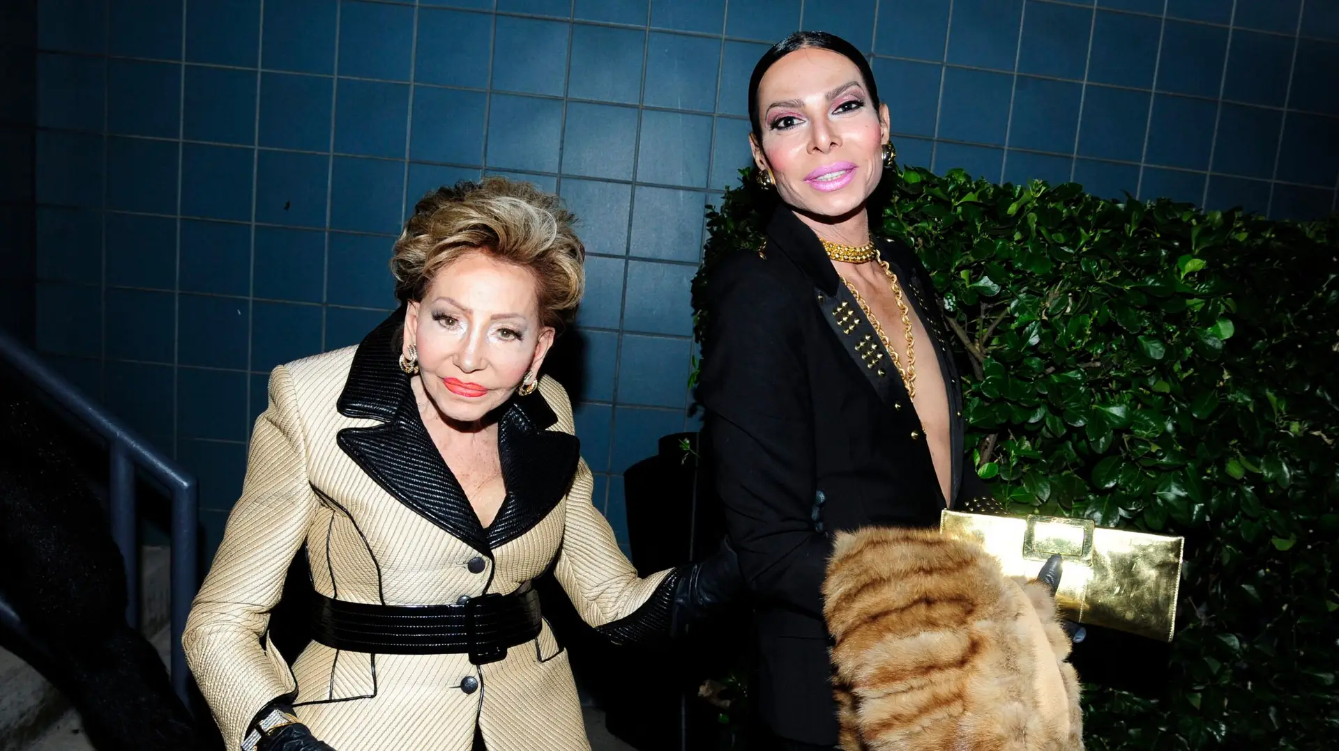 NEW YORK, NY – OCTOBER 19: (L-R) Lady Betty Grafstein and Jose Castelo Branco attends NewFest 2017 Opening Night – Susanne Bartsch: On Top at SVA Theatre on October 19, 2017 in New York City. (Photo by Paul Bruinooge/Patrick McMullan via Getty Images)