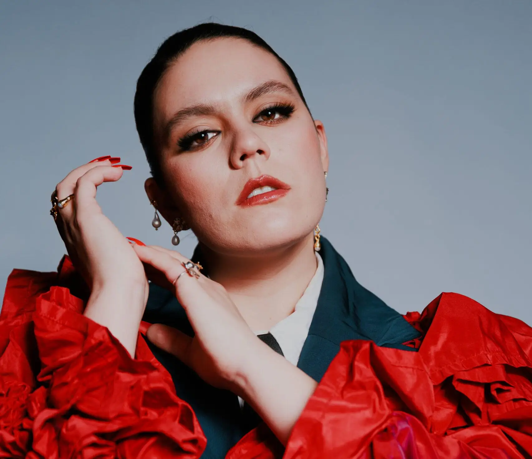 MADRID, SPAIN – MARCH 29: Iolanda, Portugal’s entrant for the Eurovision Song Contest 2024, poses for a portrait session at Sala La Riviera during the Eurovision PrePartyES 2024 on March 29, 2024 in Madrid, Spain. (Photo by Patricia J. Garcinuno/Getty Images)