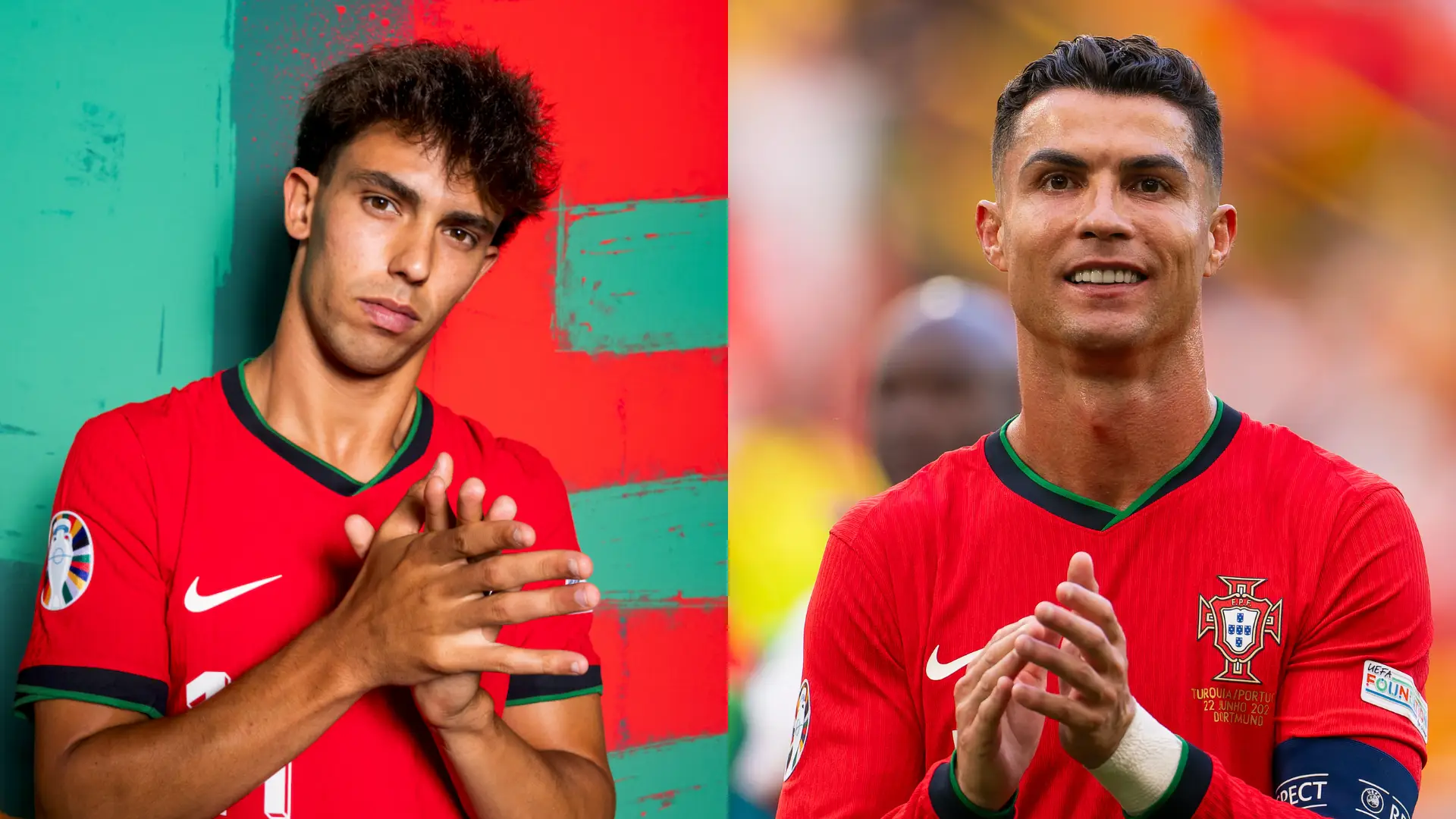 João Félix e Cristiano Ronaldo