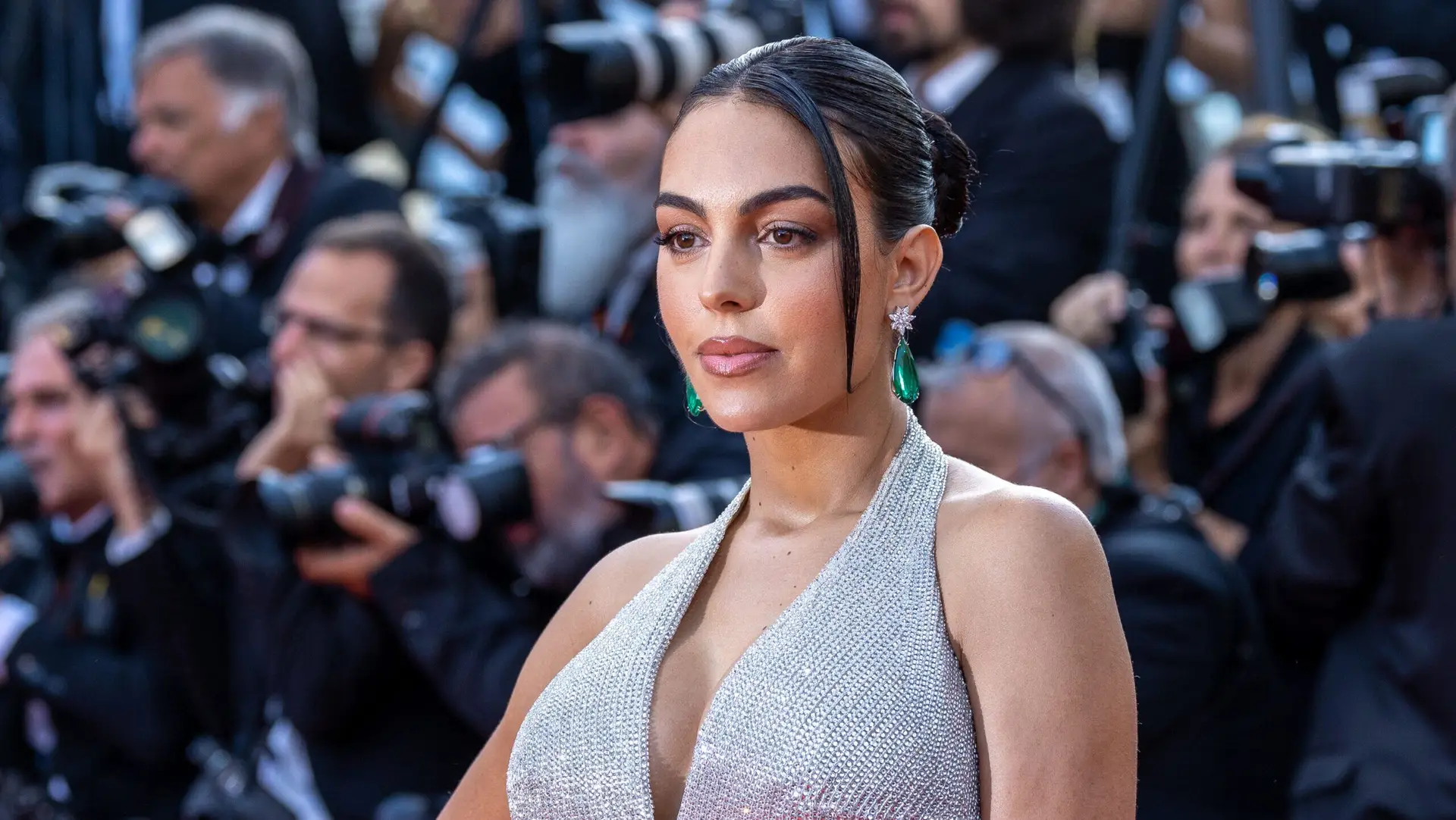 CANNES, FRANCE – MAY 25: Model Georgina Rodriguez attends the screening of “Elvis” during the 75th annual Cannes film festival at Palais des Festivals on May 25, 2022 in Cannes, France. (Photo by Marc Piasecki/FilmMagic)