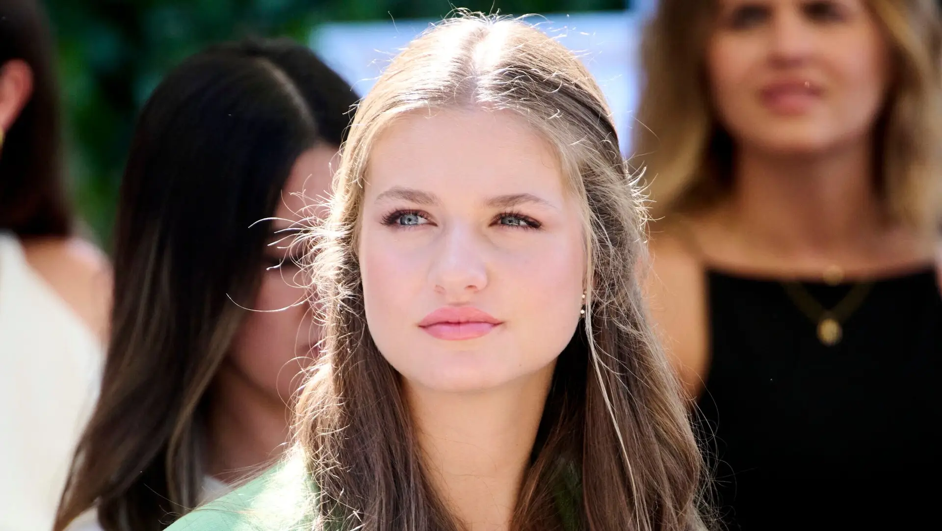 LLORET DE MAR, SPAIN – JULY 10: Crown Princess Leonor of Spain attends a meeting with young people participating in different programs of the Princess of Girona Foundation at the Santa Clotilde Gardens on July 10, 2024 in Lloret de Mar, Spain. (Photo by Carlos Alvarez/Getty Images)