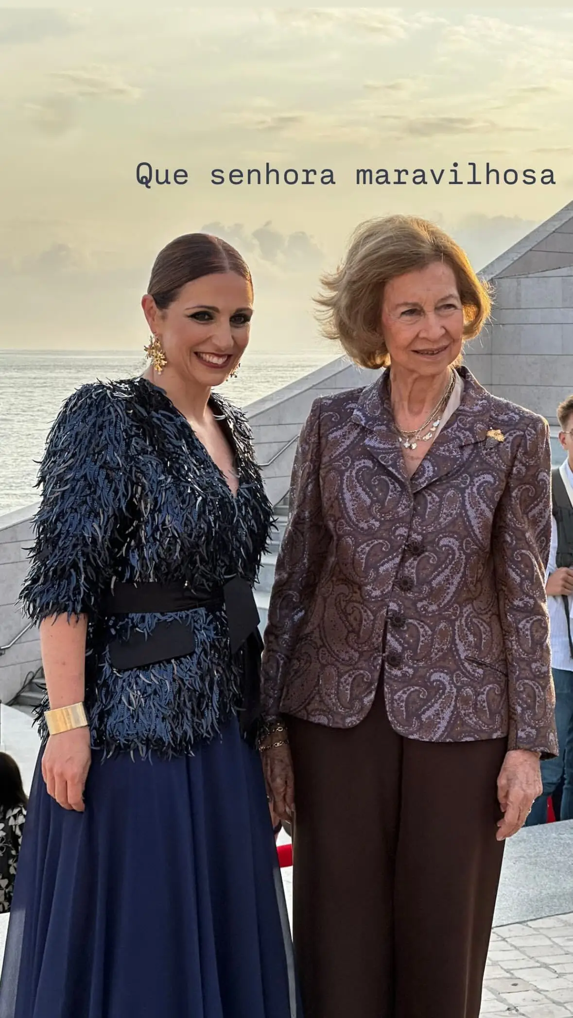 Katia Guerreiro encontra-se com rainha Sofía em Portugal: "Que senhora maravilhosa"