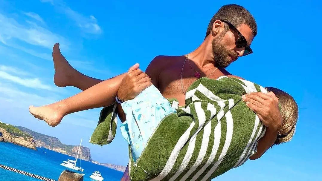 Diogo Amaral com o filho mais velho