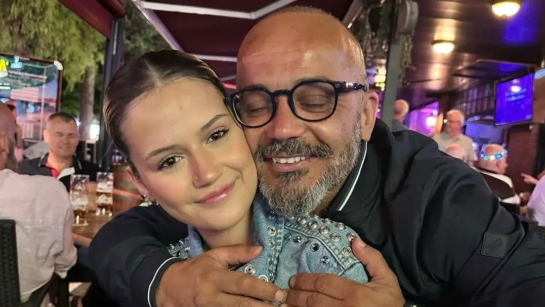 Fernando Rocha com a filha, Catarina Rocha