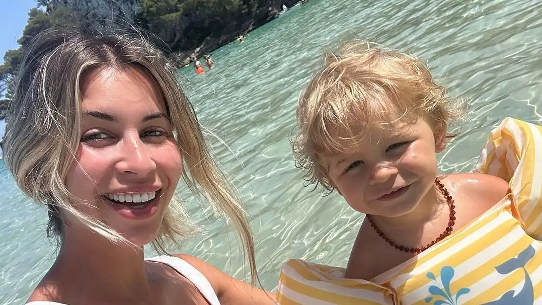 Patrícia Palhares e o filho, João Maria