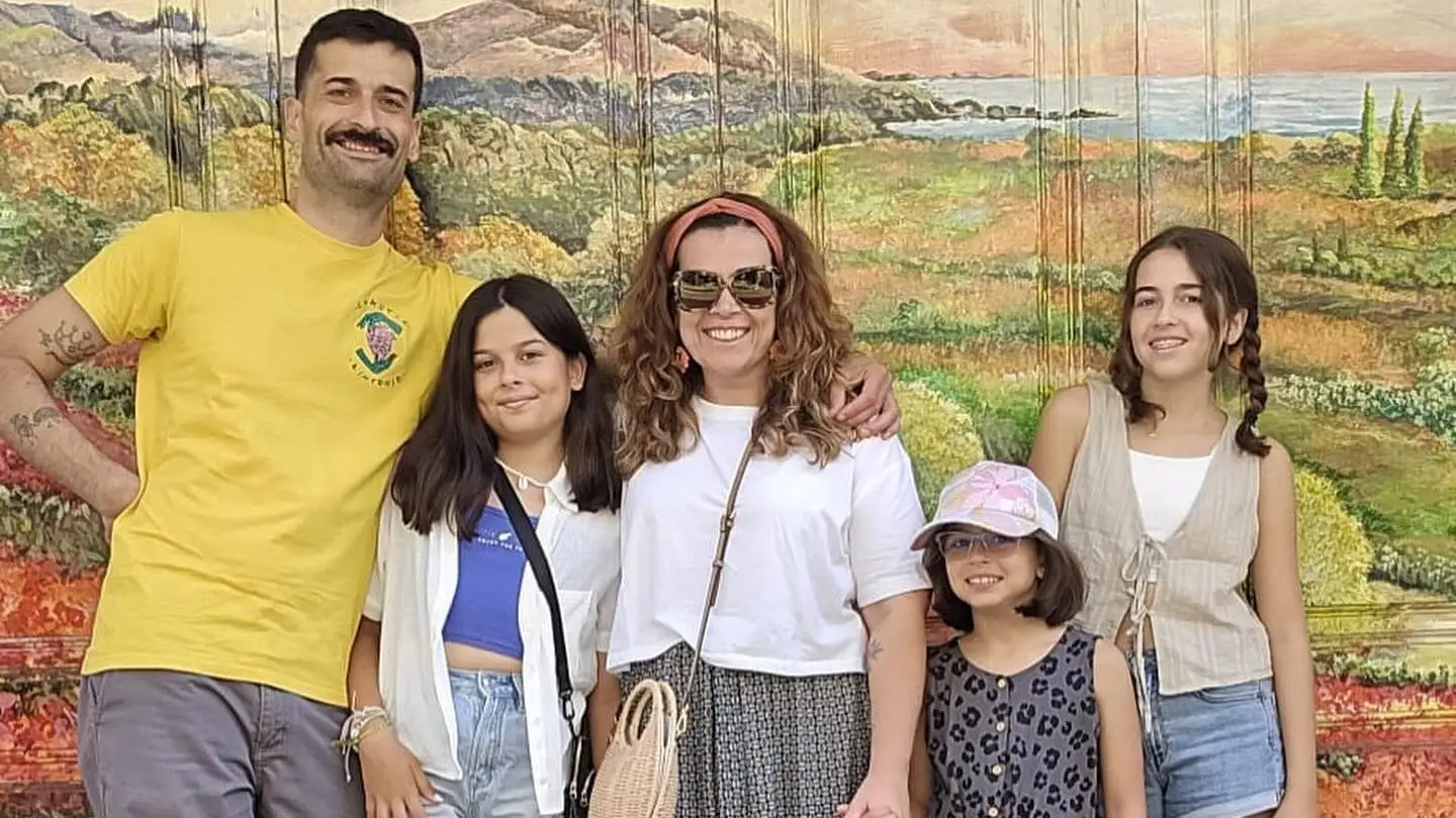 Catarina e António Raminhos com as filhas