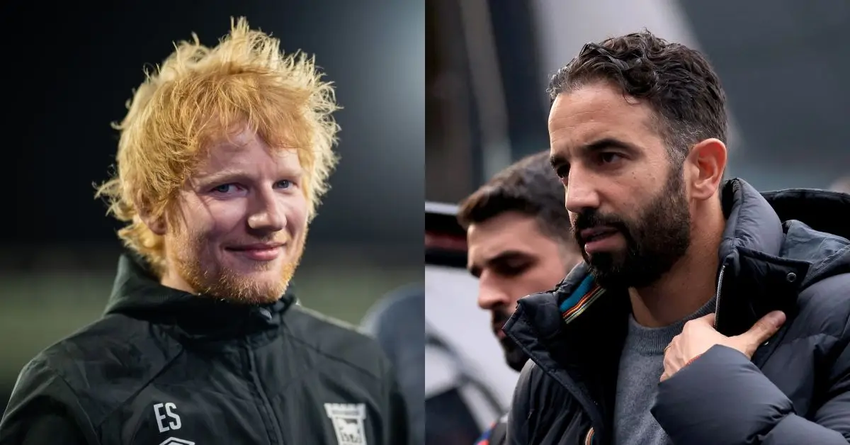 "Sinto-me um pouco idiota" — Ed Sheeran arrepende-se de gesto para com Ruben Amorim e pede desculpa