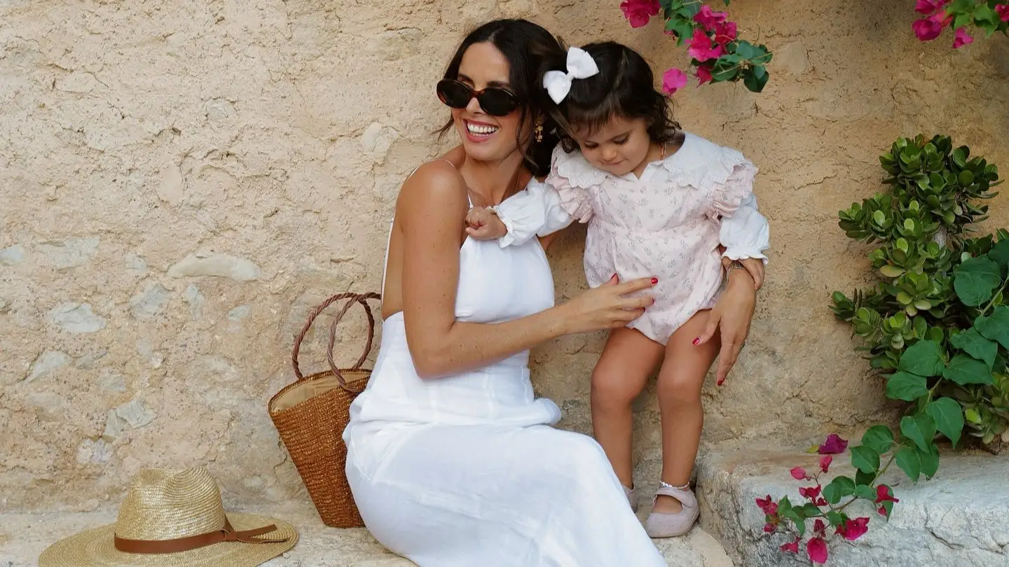 Catarina Gouveia com a filha