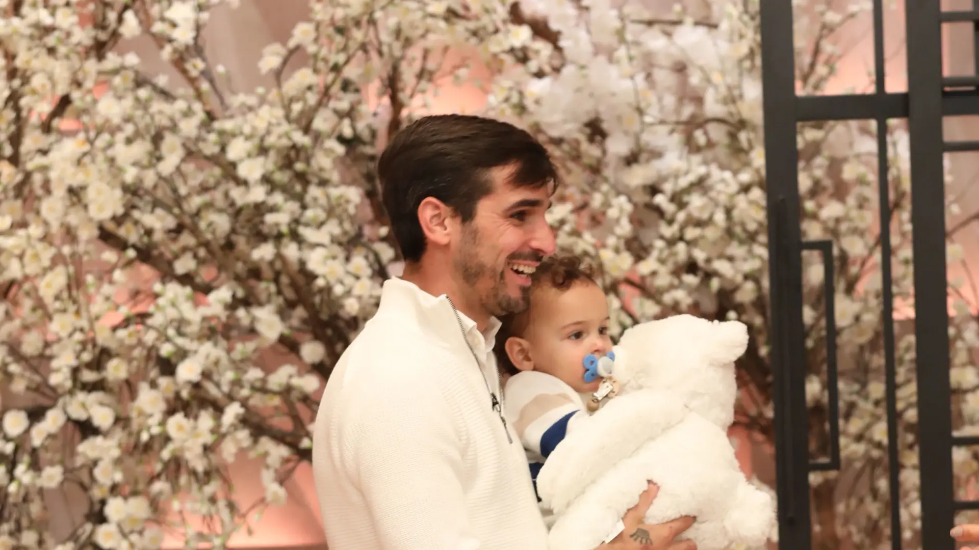 João Coragem com o filho