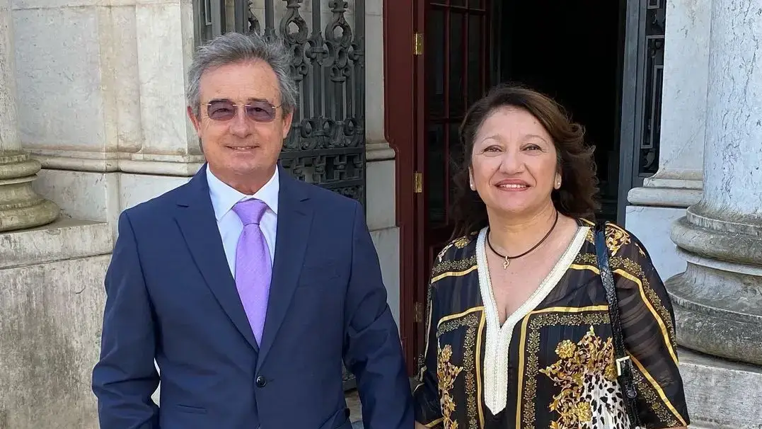 Luís Aleluia com Zitta Favretto