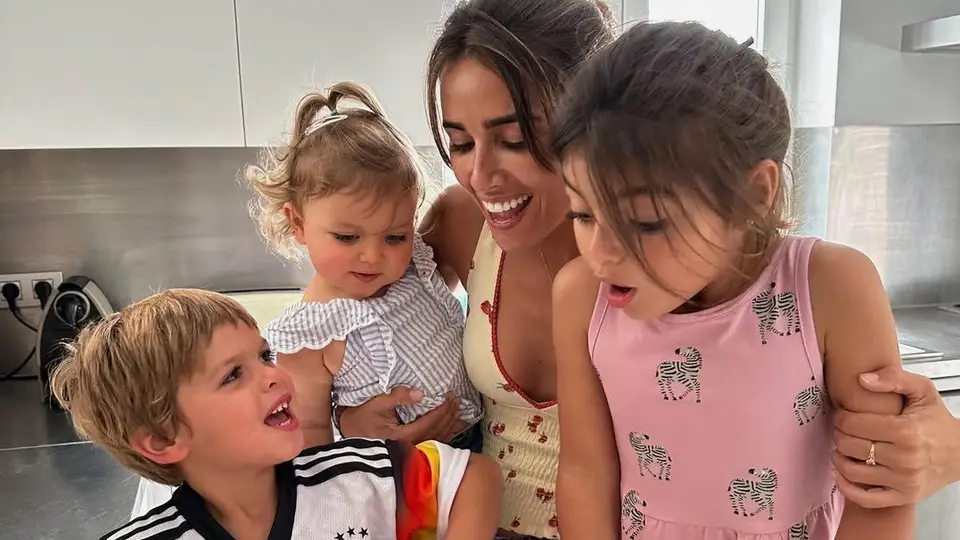 Inês Patrocínio com os filhos