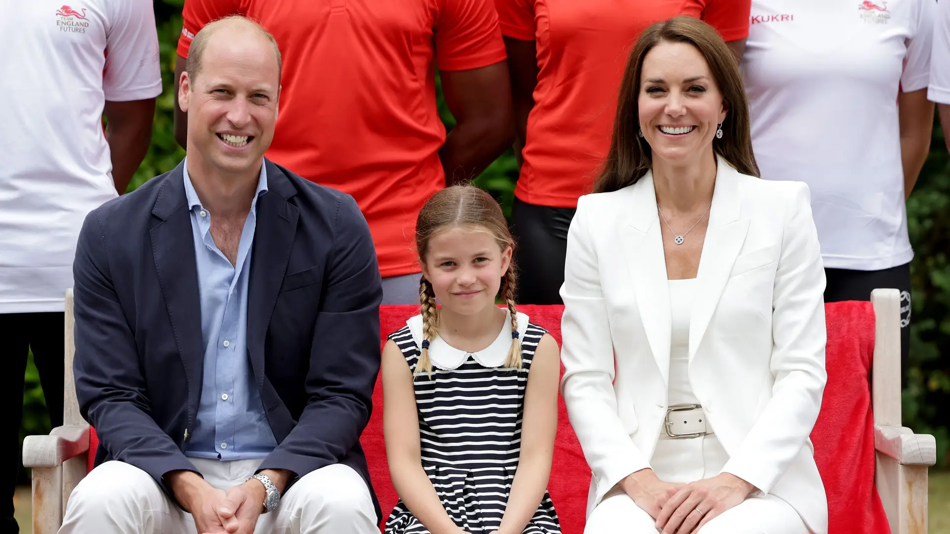 William, Kate Middleton, e Charlotte