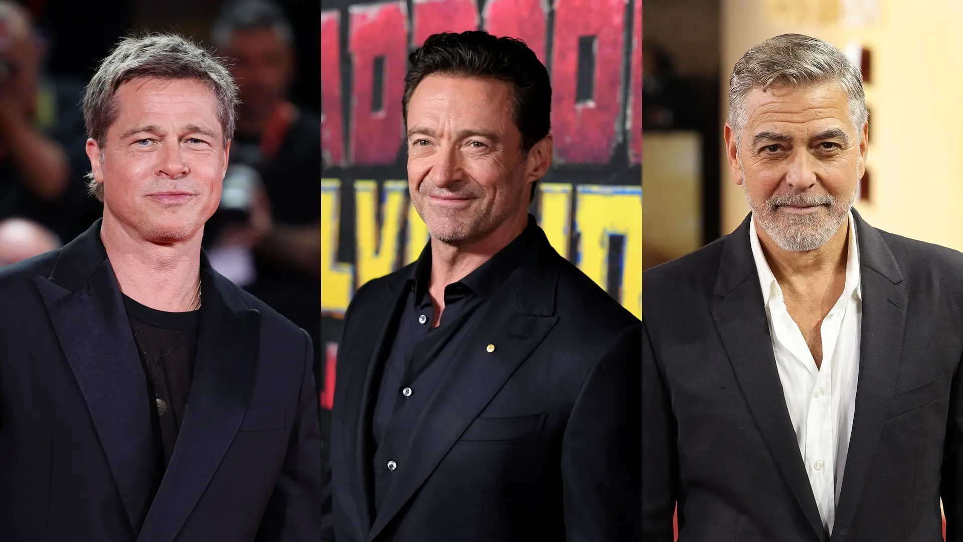 Brad Pitt; Hugh Jackman; George Clooney