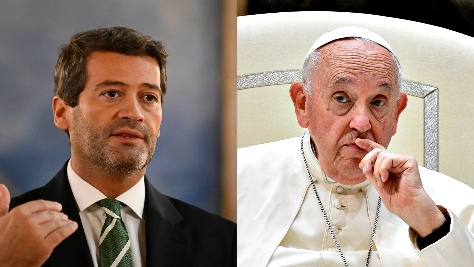 André Ventura e Papa Francisco