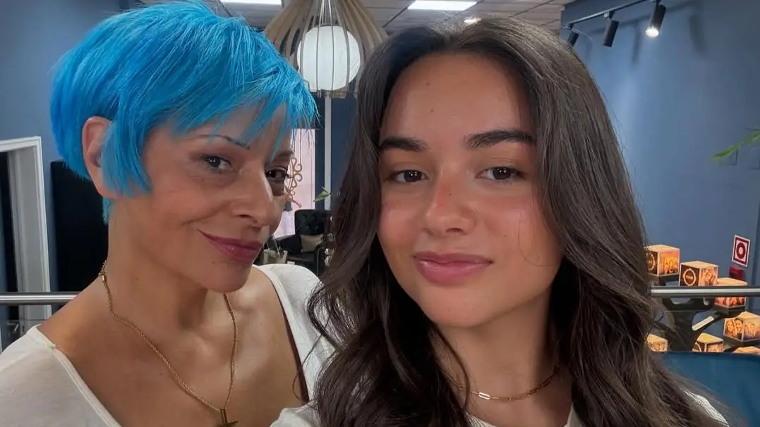 Wanda Stuart com a filha, Eva