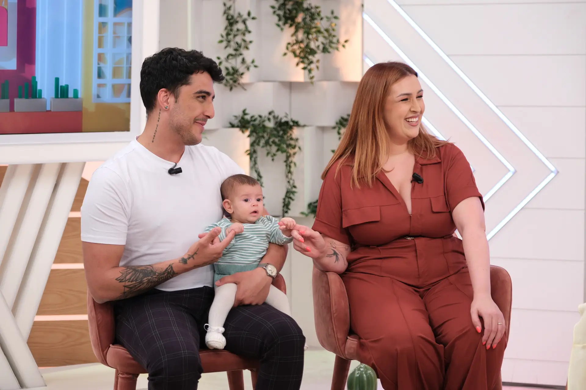 Inês Margarida Martins e Bruno Lima com a filha