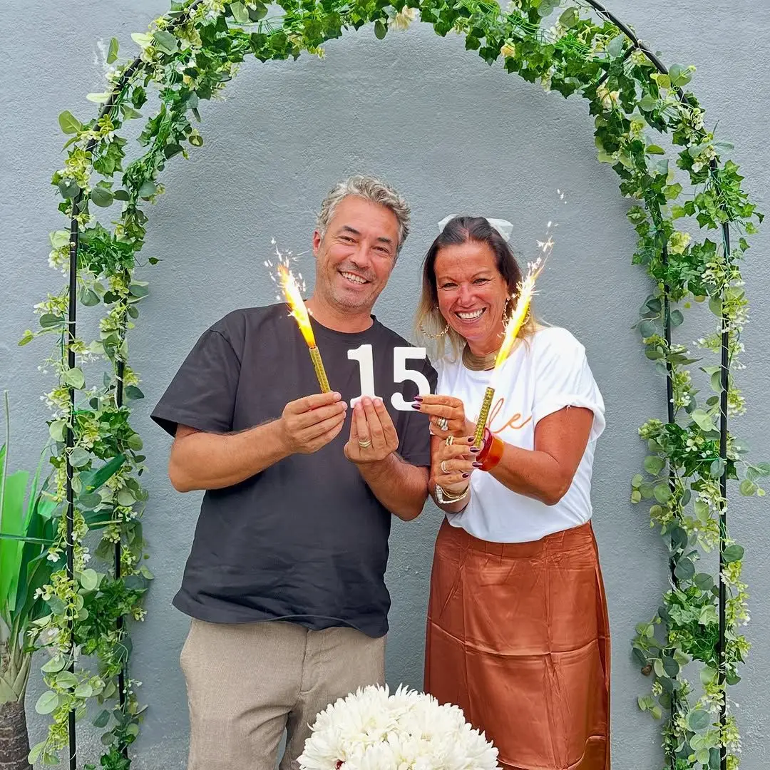 Marta Aragão Pinto e Filipe Terruta celebram 15 anos de casamento em família