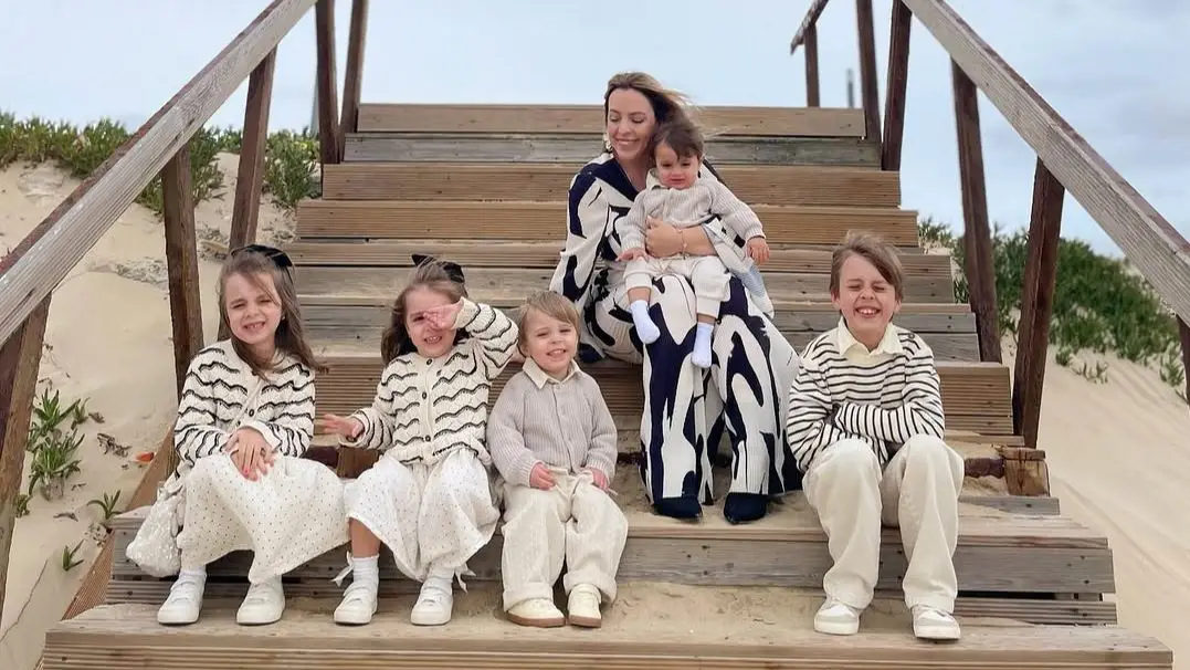 Belém Silva e os filhos