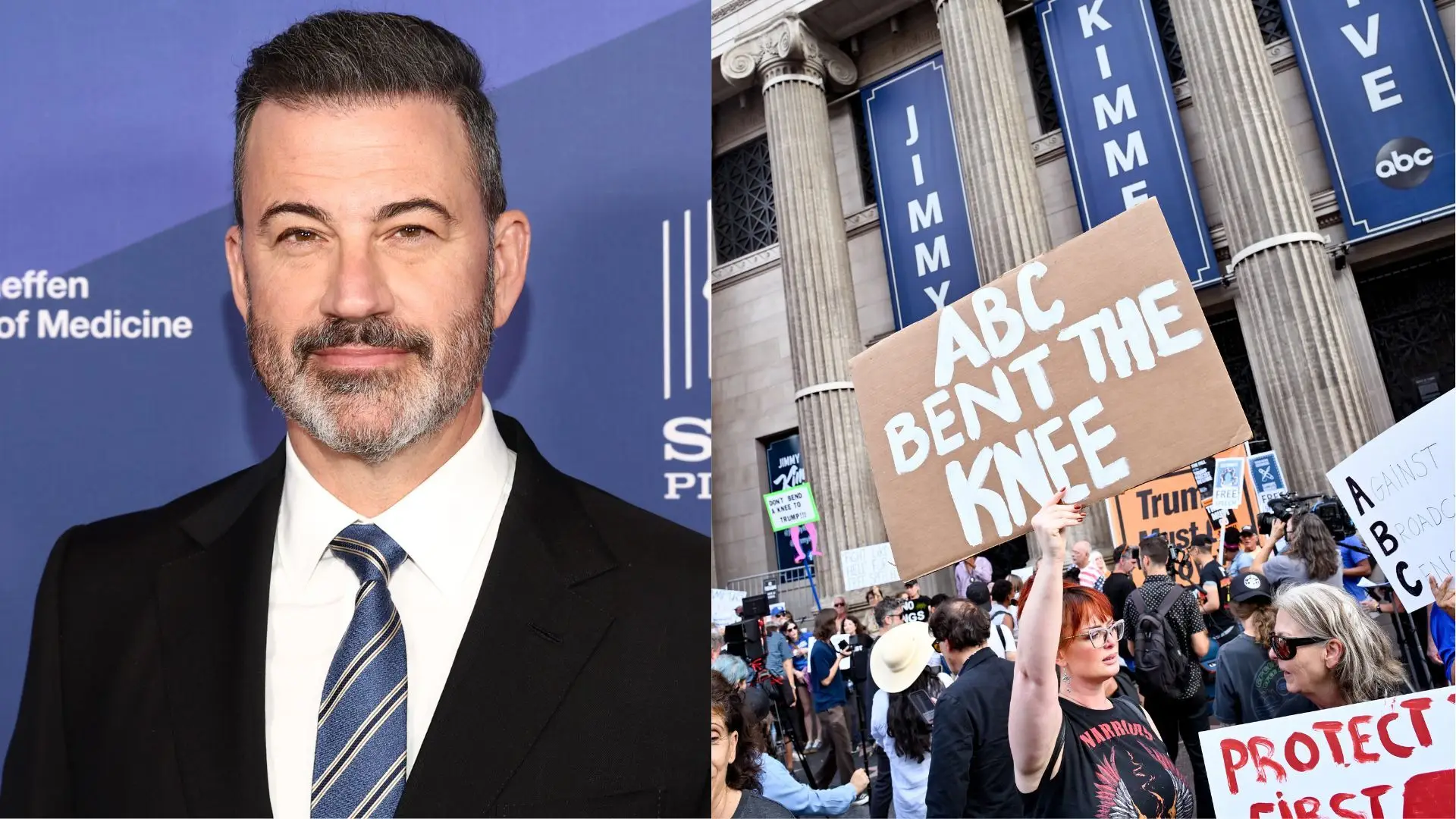 Programa de Jimmy Kimmel é suspenso devido a comentários sobre Charlie Kirk  e seguem-se vários protestos - Fama Show