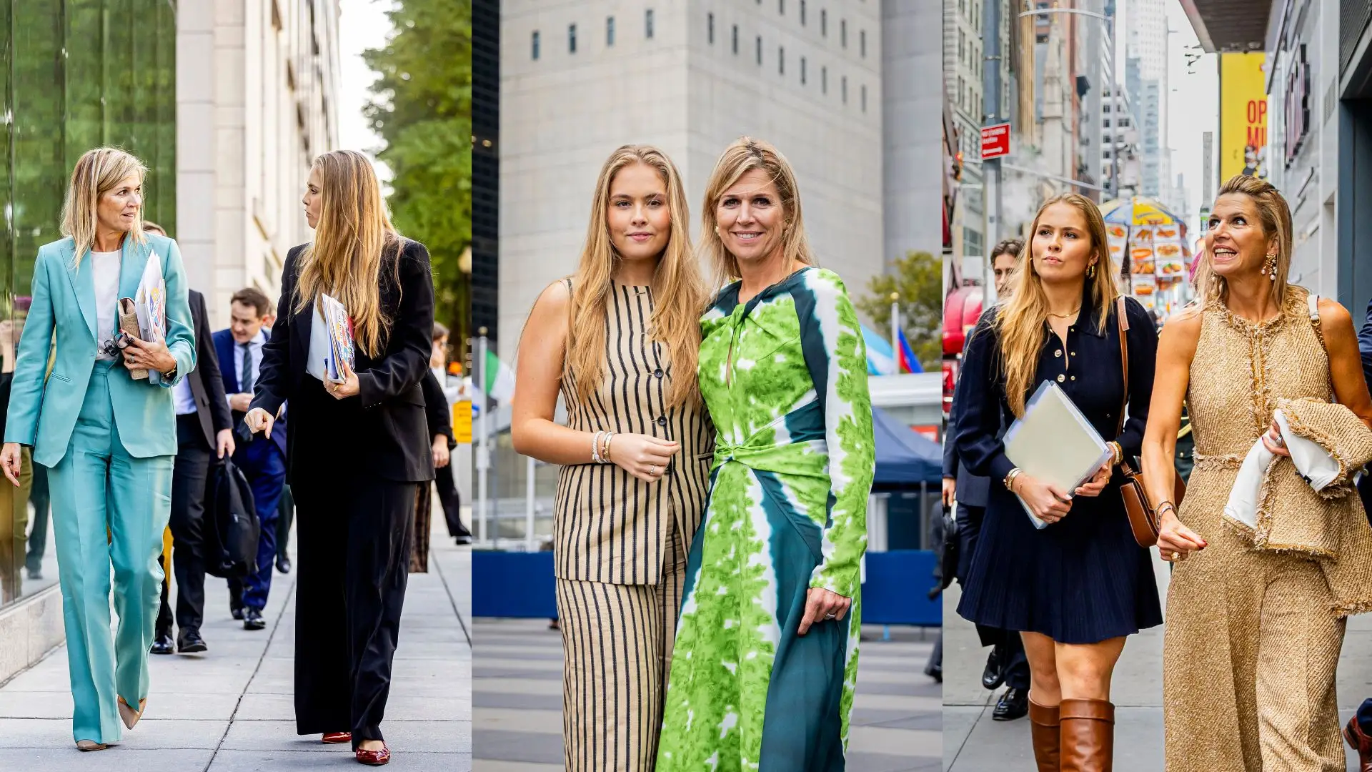 Mãe e filha lado a lado! Rainha Máxima e princesa Amalia roubam atenções nos Estados Unidos