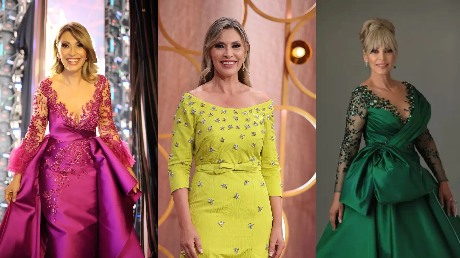 Brilho e cor! Recorde todos looks de Clara de Sousa como anfitriã da gala dos Globos de Ouro