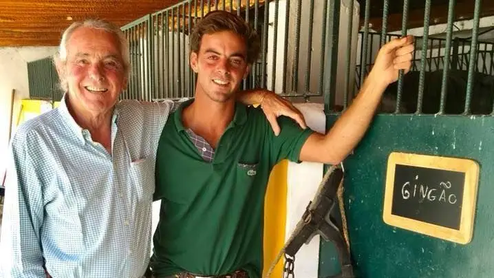 Francisco Palha e o pai, António Palha
