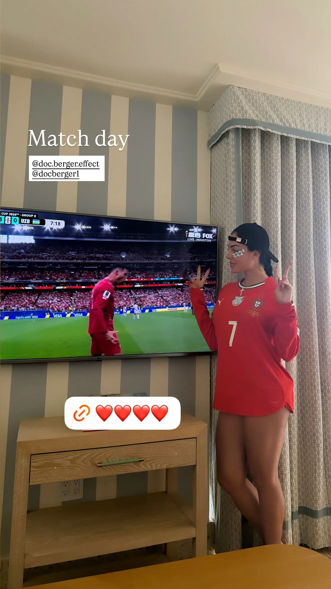 Foi assim que Georgina Rodríguez reagiu ao primeiro golo de Cristiano Ronaldo no Mundial 2026