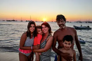 A family at sea