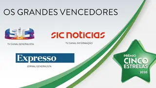 SIC, SIC NOTÍCIAS E EXPRESSO SÃO MARCAS CINCO ESTRELAS 2026