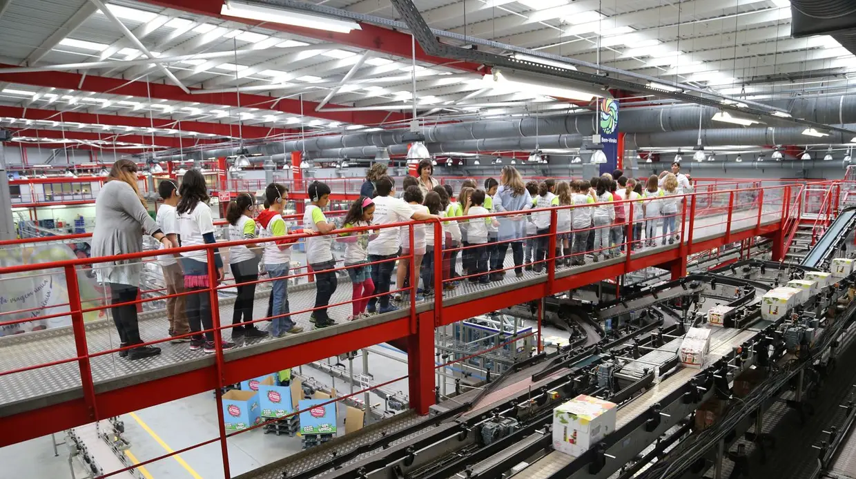 SUMOL+COMPAL: Crianças aprendem a pôr fruta dentro de uma embalagem em Almeirim