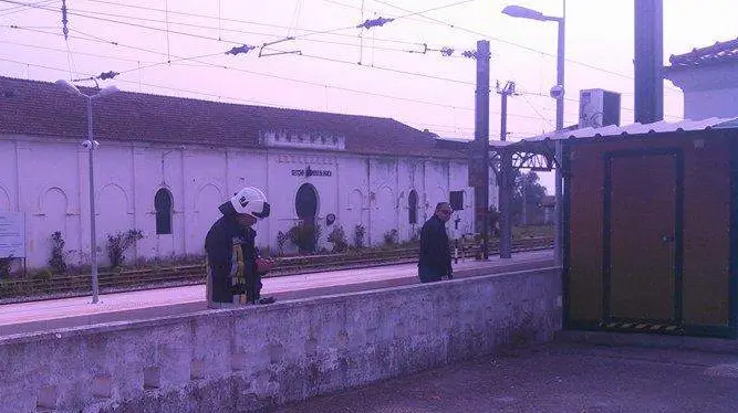 Morte na estação de comboios de Santarém