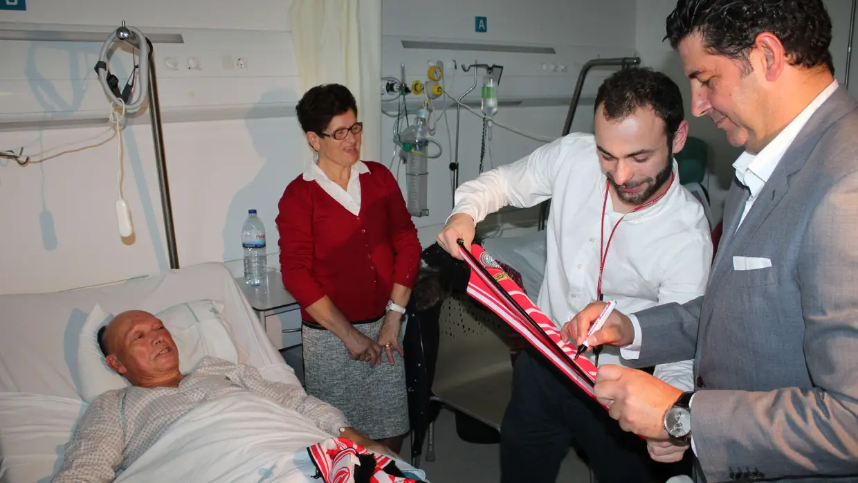 Rui Vitória visita Hospital de Vila Franca de Xira