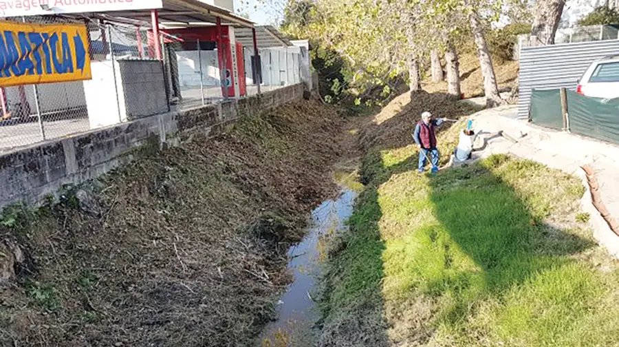 Limpeza da ribeira da Boa Água vai facilitar a fiscalização