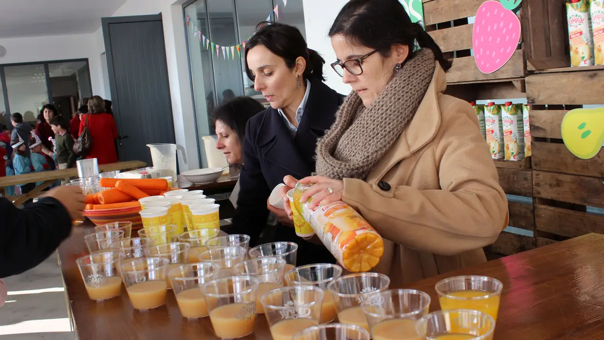 Lanche Saudável dos "Heróis da Fruta" no Centro Escolar dos Charcos em Almeirim