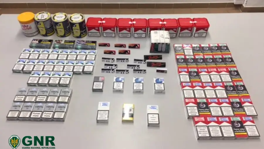 GNR apreende tabaco roubado e identifica suspeito