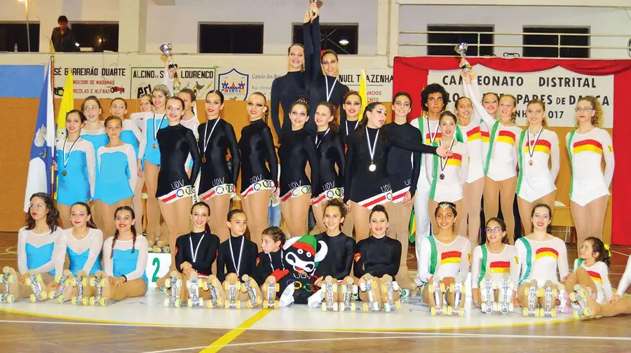 União Desportiva Vilafranquense campeã distrital de patinagem artística