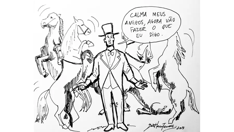 Cavalos agitados Cavalos agitados