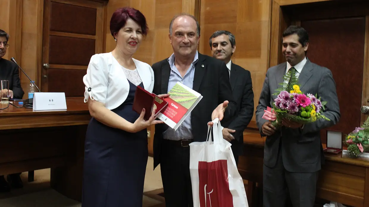 Recepção oficial da delegação da cidade de Pucioasa (Roménia) no Cartaxo