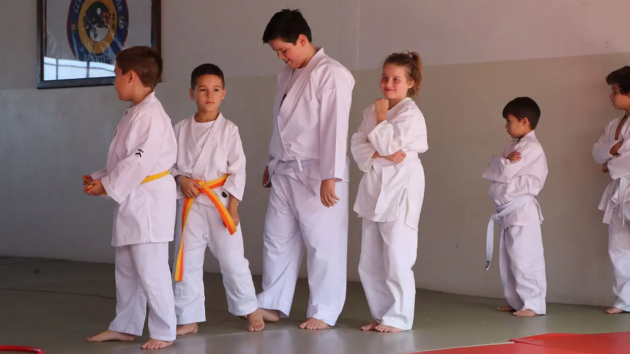 Estágio e graduação de alunos da secção de Ju-jitsu do Goleganense