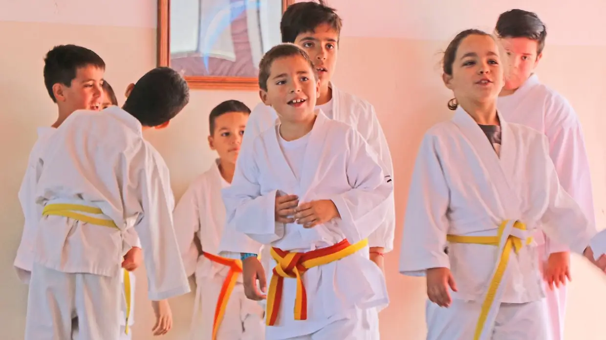 Estágio e graduação de alunos da secção de Ju-jitsu do Goleganense