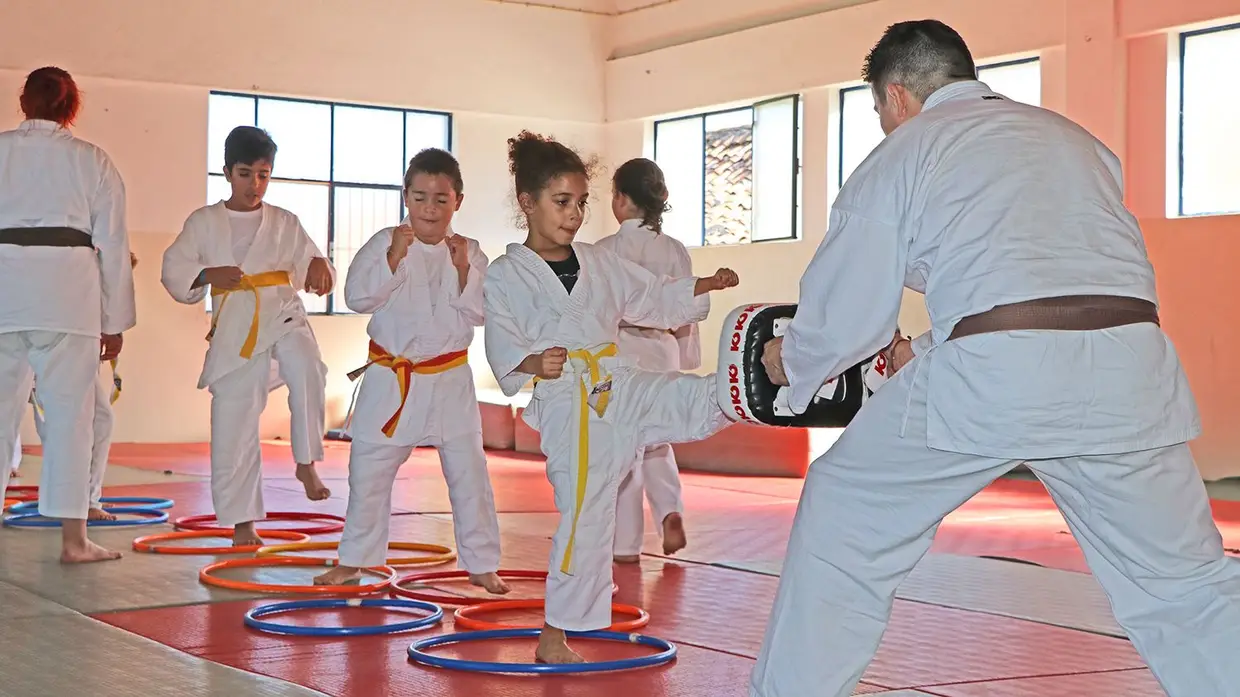 Estágio e graduação de alunos da secção de Ju-jitsu do Goleganense