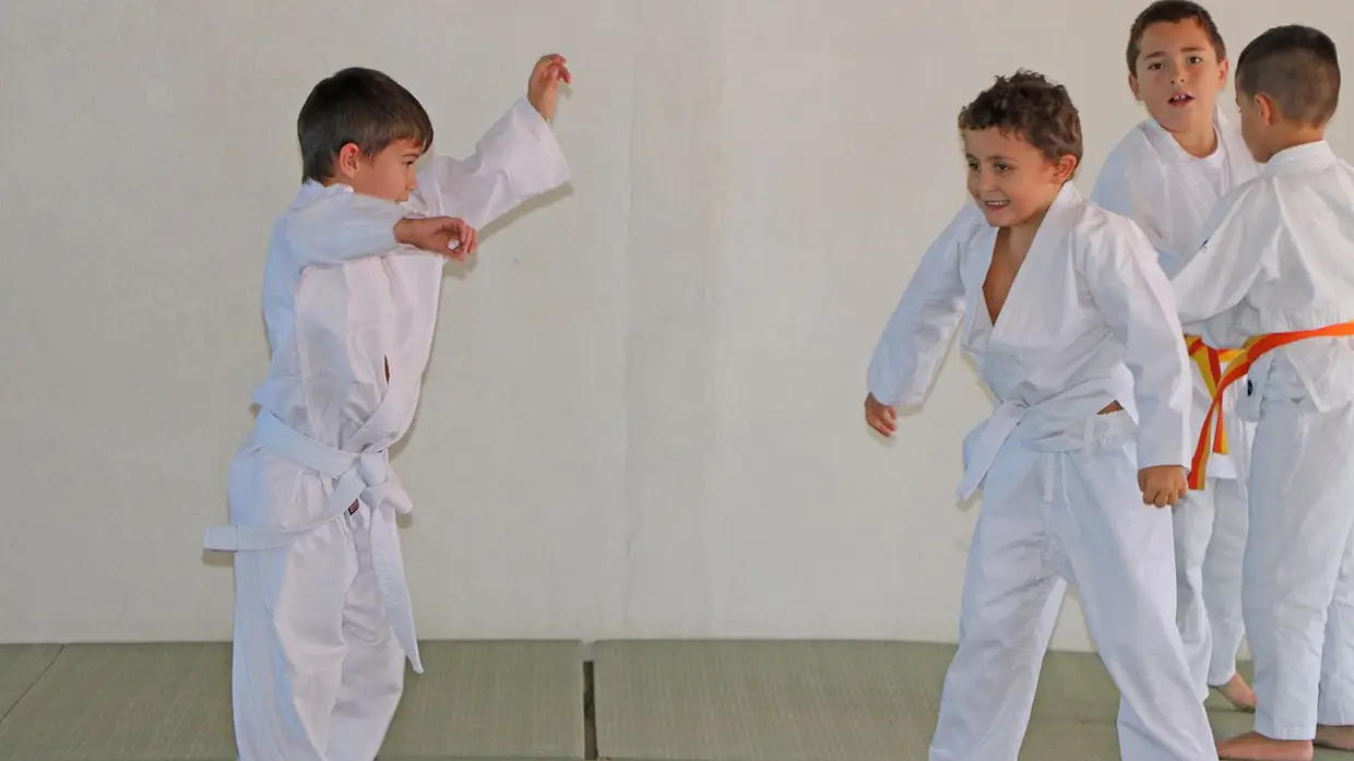 Estágio e graduação de alunos da secção de Ju-jitsu do Goleganense