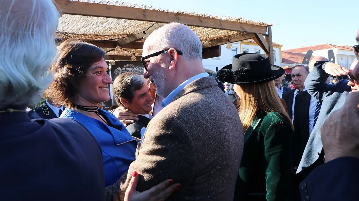 António Ceia da Silva e Ana Mendes Godinho visitam a Golegã