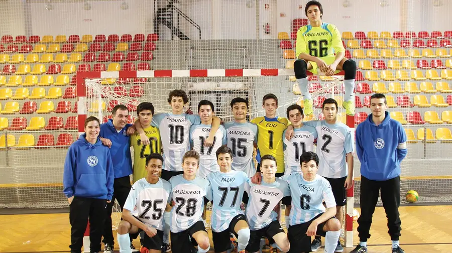 A equipa de juvenis masculinos de futsal