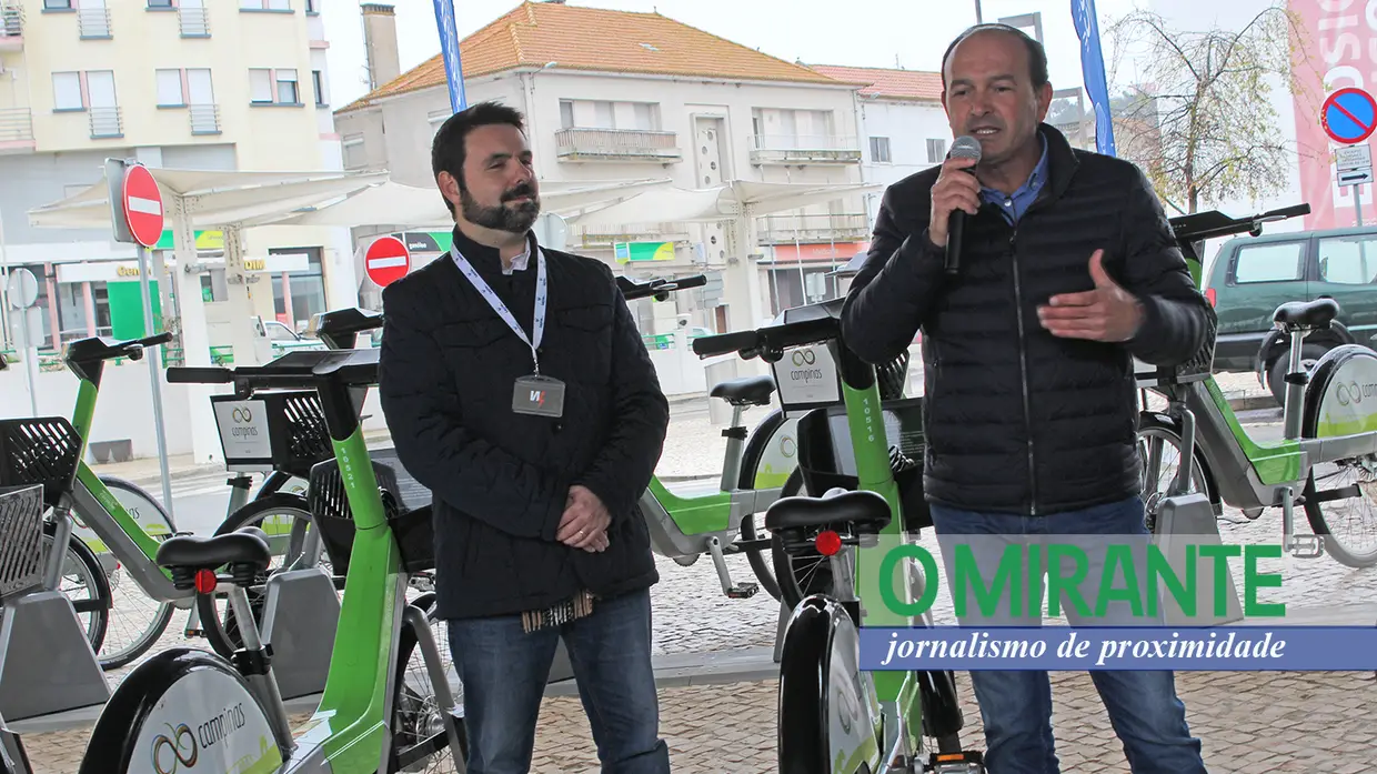 Inauguração do sistema de bicicletas partilhadas em Coruche