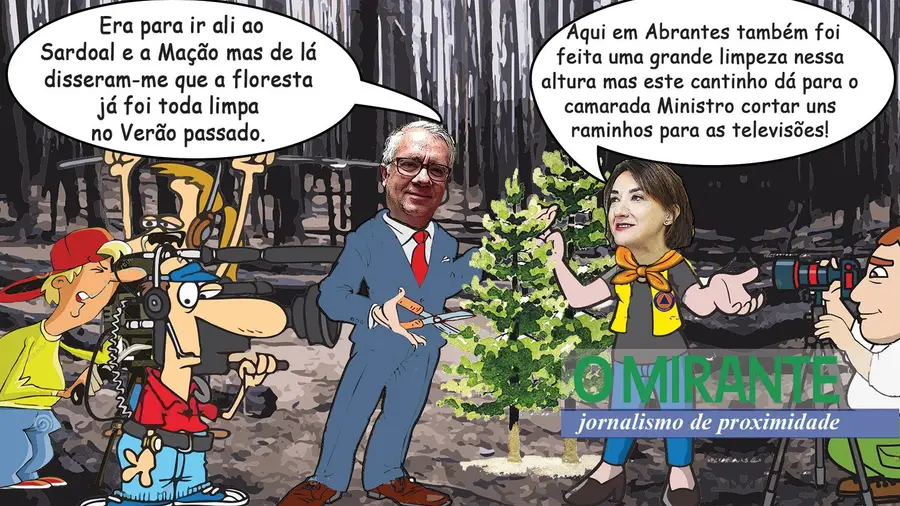 Os ministros sorridentes que andaram a fingir que limpavam a floresta  