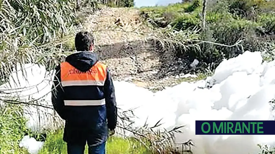 Autoridades investigam origem de descargas em ribeira da Carregueira