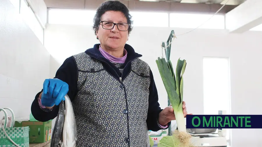 Uma vendedora do Mercado de Pontével que vale por muitas