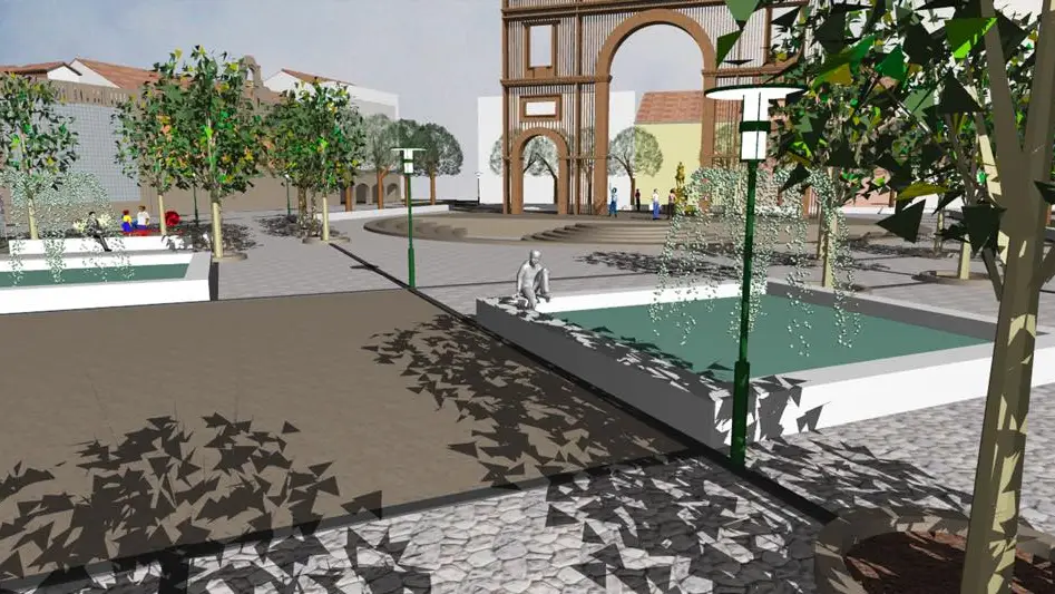 Remodelação do Jardim da República em Almeirim